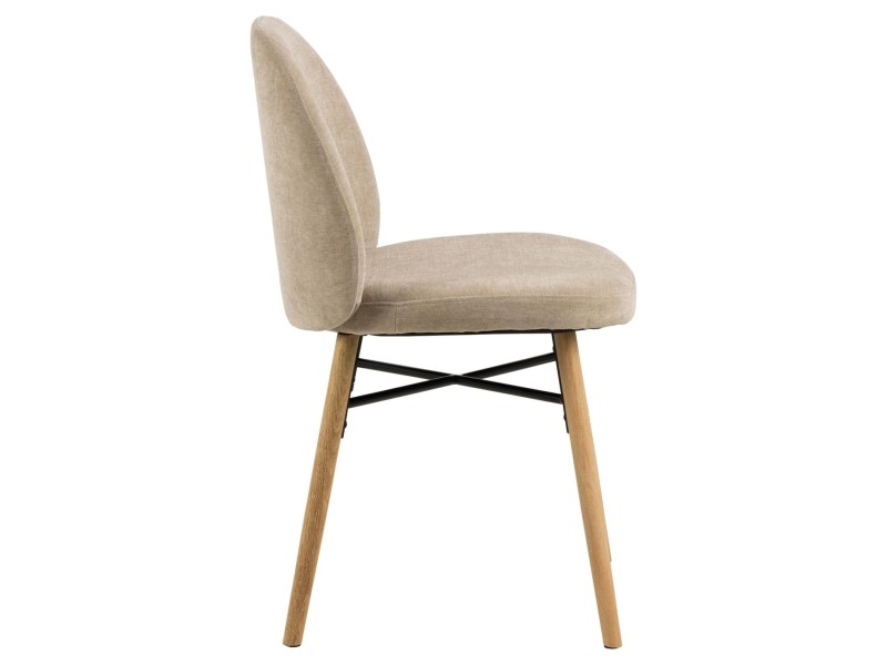 Krzesło Sophia beżowe/ dąb Danny 3 - ACTONA